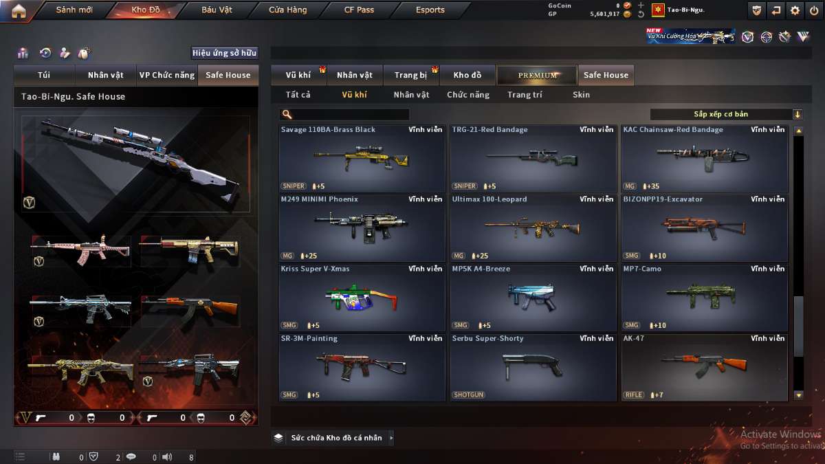 shop acc cf uy tin gia re